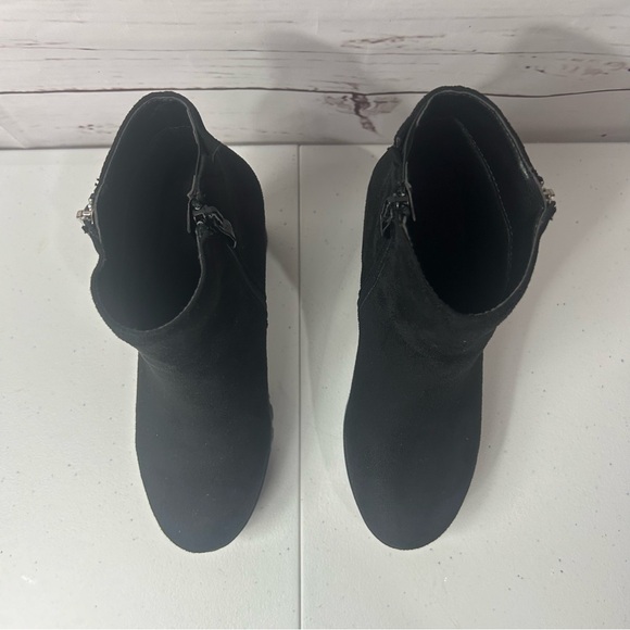 Ankle Boots Black suede Size 6 - Picture 7 of 8